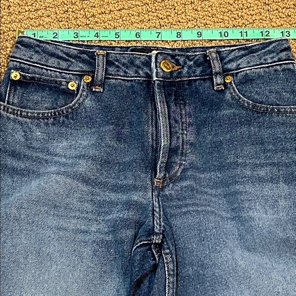 A.P.C Elisabeth Jeans size 26 High Waist Straight Wide Leg - Picture 10 of 13